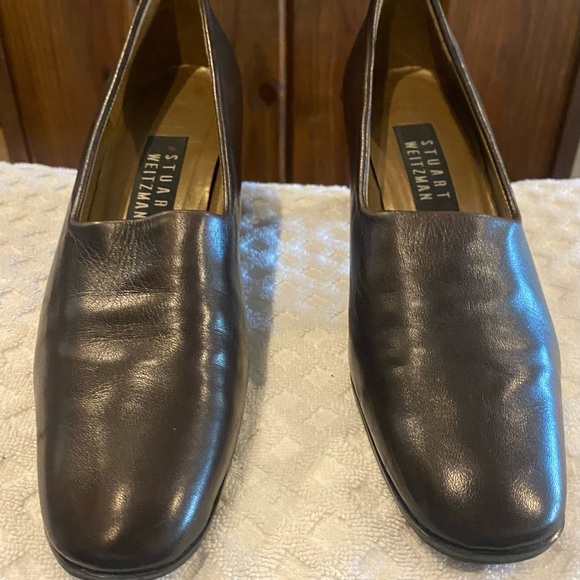 Stuart Weitzman Vintage Leather Pumps Sz 7 1/2 N - Picture 1 of 7